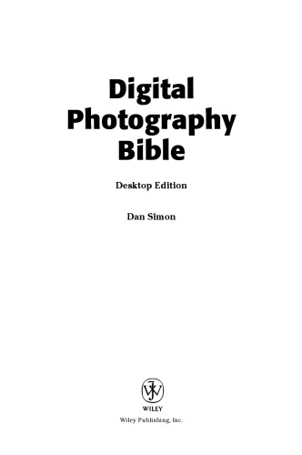 Digital Photography Bible
