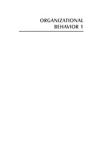 Organizational Behavior 1