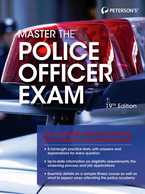 Master the Police Officer Exam, 1