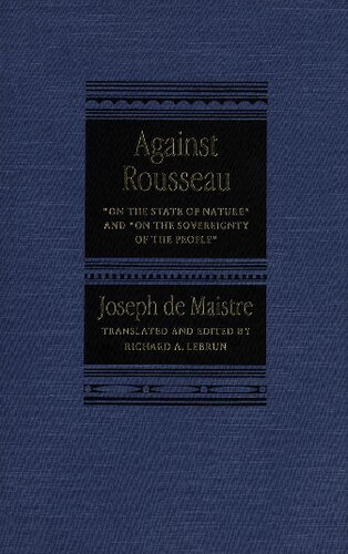 Against Rousseau