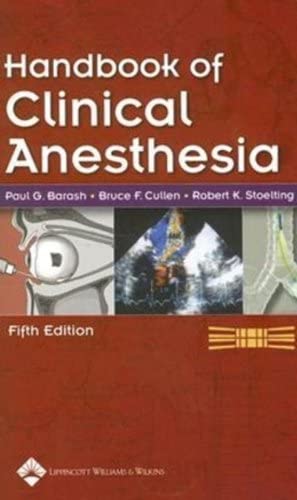 Handbook Of Clinical Anesthesia