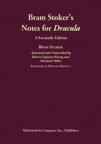 Bram Stoker's notes for Dracula