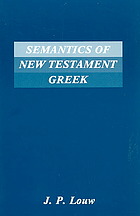 Semantics of New Testament GRE