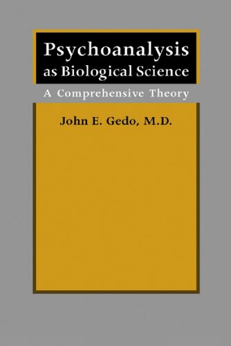 Psychoanalysis as Biological Science