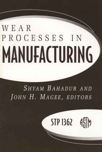 Wear Processes in Manufacturing