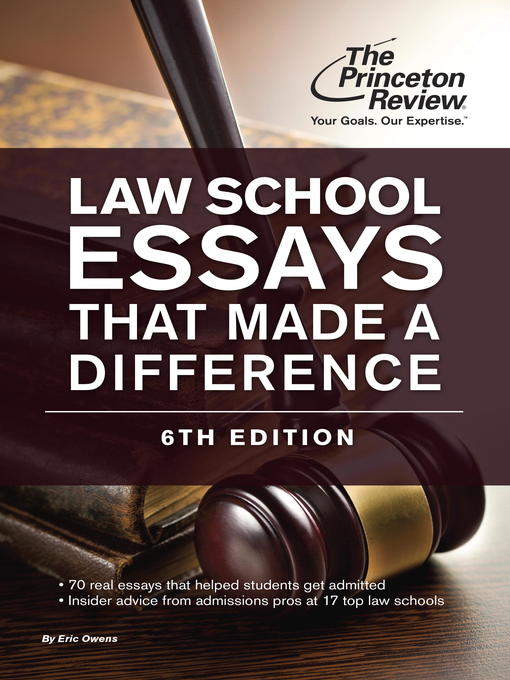 Law School Essays That Made a Difference