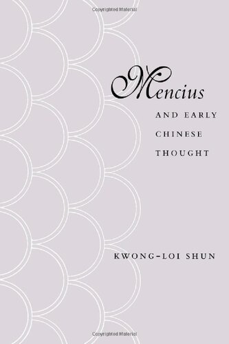 Mencius and Early Chinese Thought