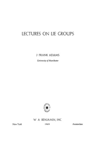 Lectures on Lie Groups