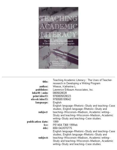 Teaching Academic Literacy