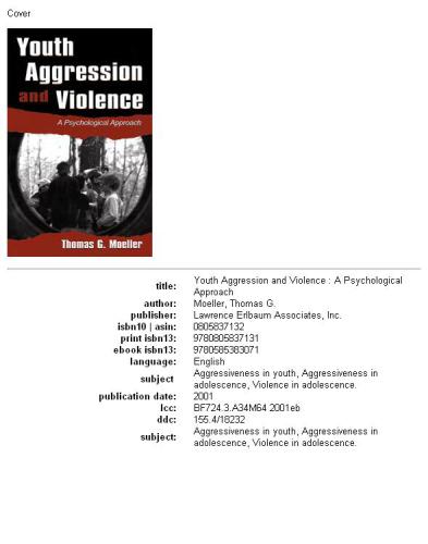 Youth Aggression and Violence