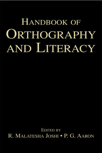 Handbook of Orthography and Literacy