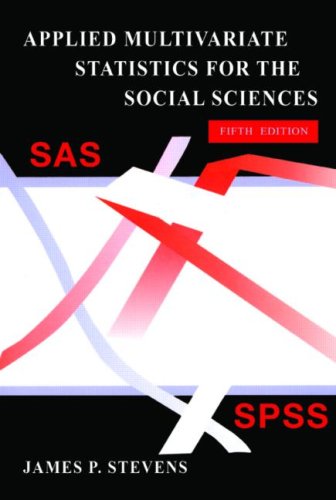 Applied Multivariate Statistics for the Social Sciences