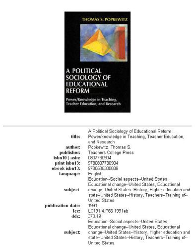 A Political Sociology of Educational Reform