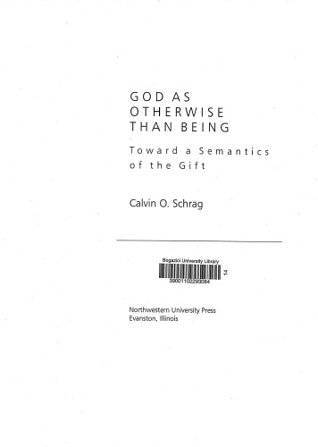 God as Otherwise Than Being