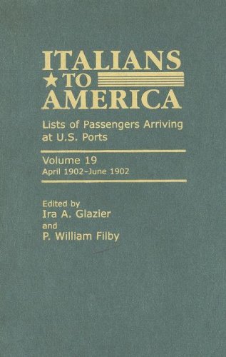 Italians to America, Volume 19