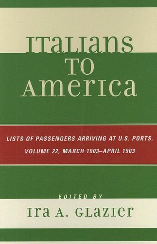 Italians to America, March 1903 - April 1903