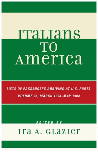 Italians to America, Volume 26