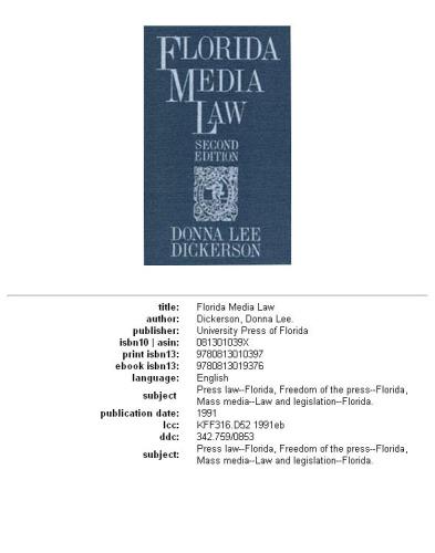 Florida Media Law