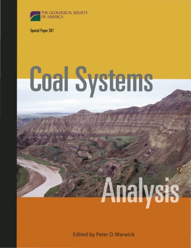 Coal Systems Analysis (Special Papers (Geological Society of America))