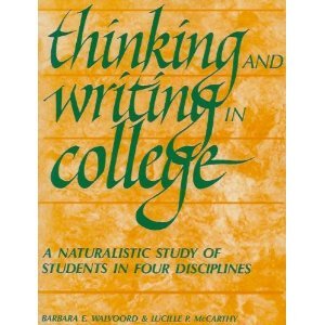 Thinking and Writing in College