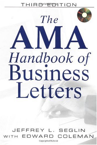 AMA Handbook of Business Letters [With CDROM]