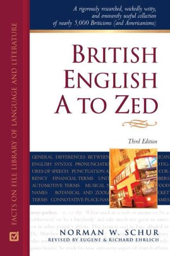 British English A to Zed