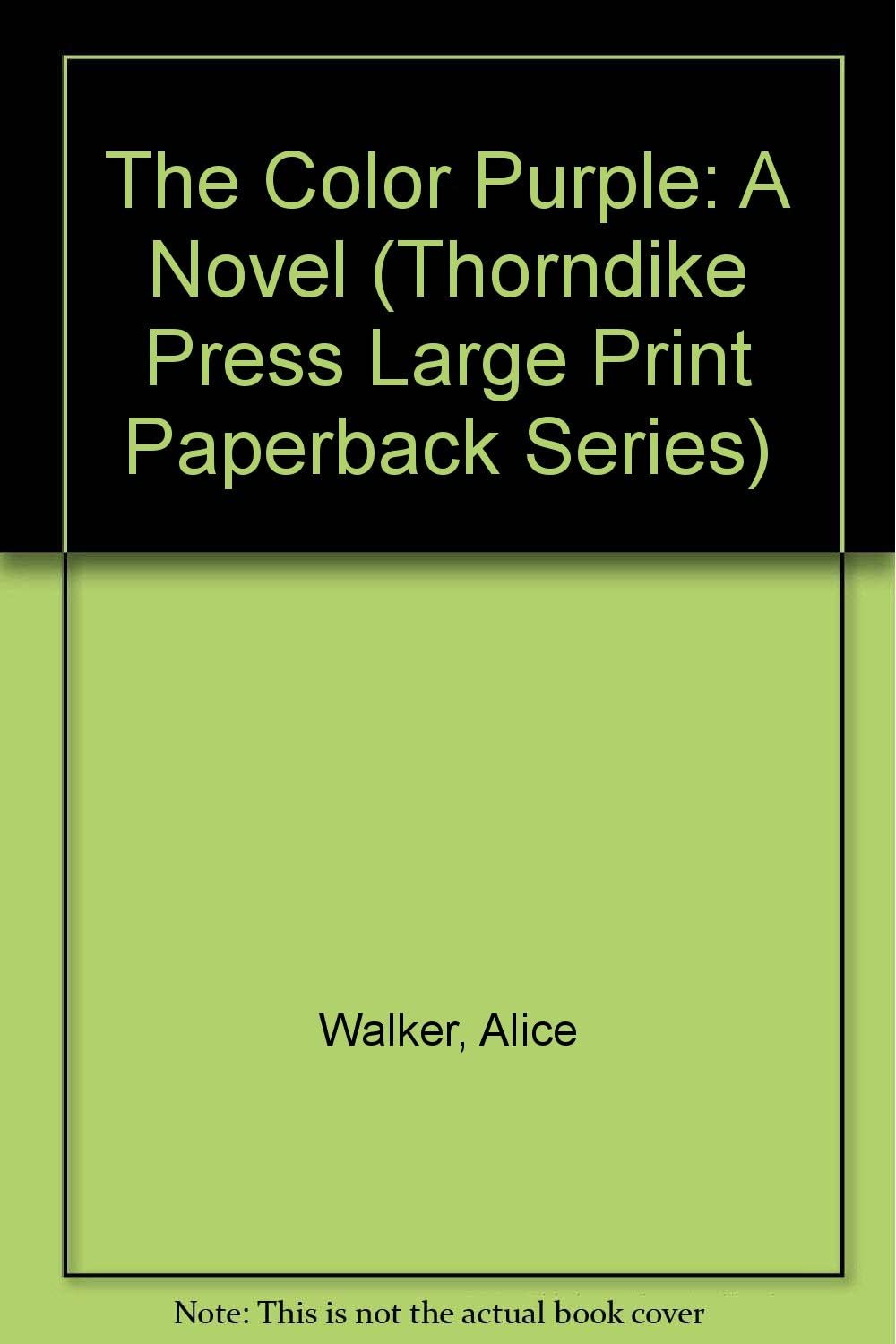 The Color Purple: A Novel (G.K. Hall Large Print Book Series)