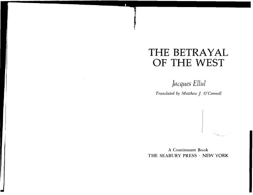 The Betrayal of the West