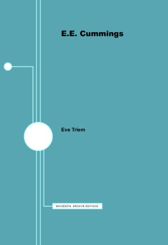 E.E. Cummings - American Writers 87 : University of Minnesota Pamphlets on American Writers.