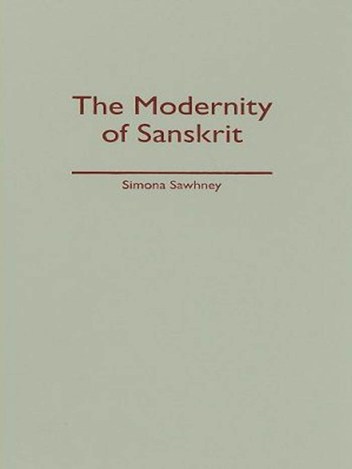 The Modernity of Sanskrit