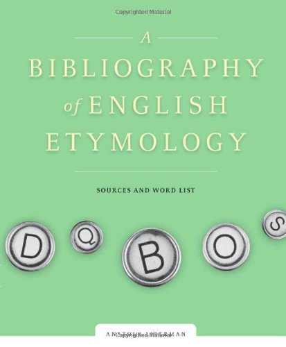 A Bibliography of English Etymology