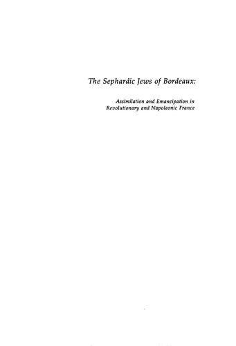 The Sephardic Jews of Bordeaux