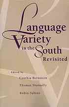 Language Variety in the South Revisited