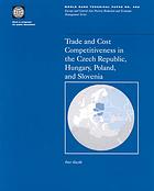 Trade and Cost Competitiveness in the Czech Republic, Hungary, Poland, and Slovenia