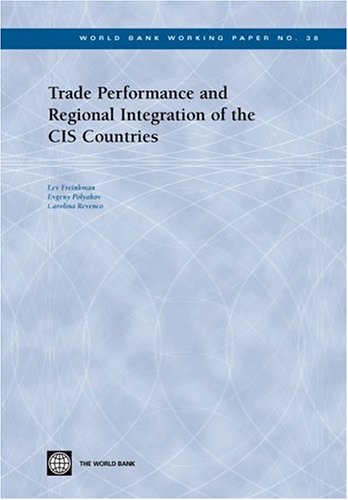 Trade Performance and Regional Integration of the Cis Countries
