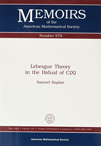 Lebesgue Theory in the Bidual of C(x)