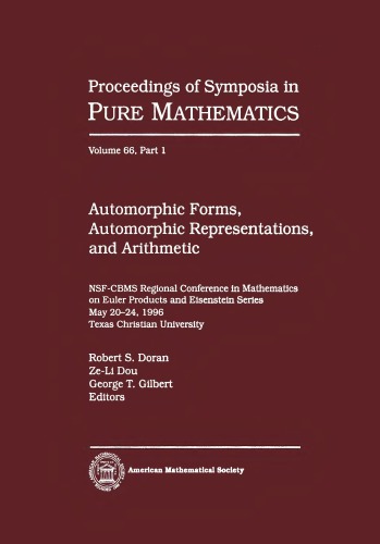 Automorphic Forms, Automorphic Representations, And Arithmetic