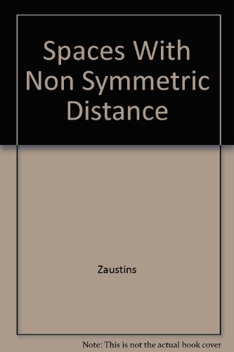 Spaces with Non-Symmetric Distance