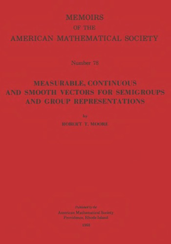 Measurable, continuous and smooth vectors for semigroups and group representations