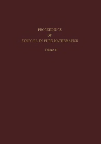 Algebraic topology (Proceedings of symposia in pure mathematics Volume XXII)