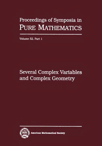 Several Complex Variables and Complex Geometry