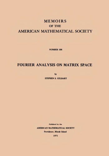 Fourier Analysis on Matrix Space