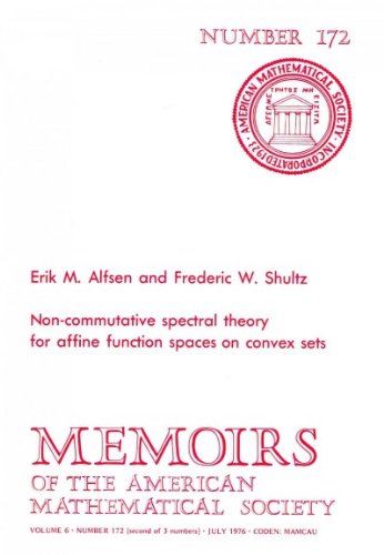 Non-Commutative Spectral Theory for Affine Function Spaces on Convex Sets