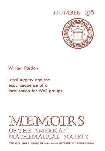 Local Surgery And The Exact Sequence Of A Localization For Wall Groups