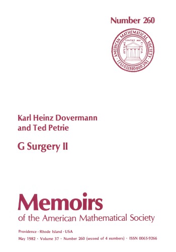 G-Surgery II (Memoirs of the American Mathematical Society)