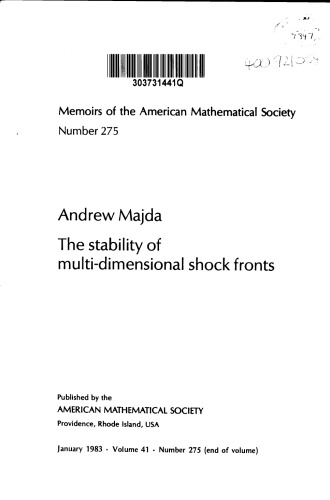 The Stability Of Multi Dimensional Shock Fronts