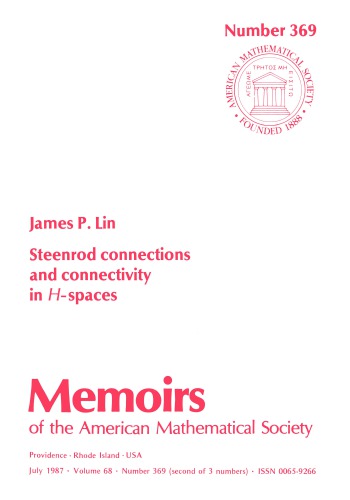 Steenrod Connections and Connectivity in H-Spaces (Memoirs of the American Mathematical Society)