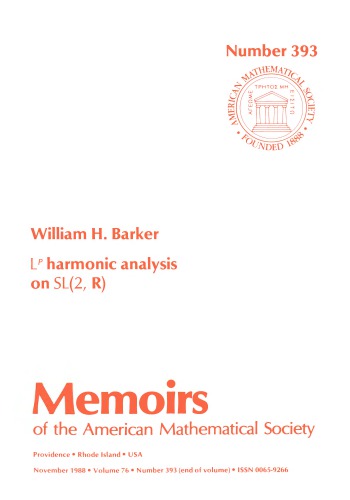 Lp Harmonic Analysis of Sl (Memoirs of the American Mathematical Society)