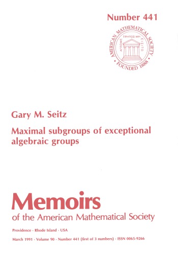 Maximal Subgroups Of Exceptional Algebraic Groups