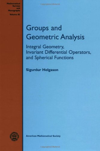 Groups and Geometric Analysis (Integral Geometry, Invariant Differential Operators and Spherical Functions).